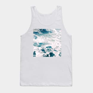 Blue Ocean Waves Tank Top